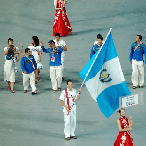 Kevin Cordón at Olympic opening ceremony