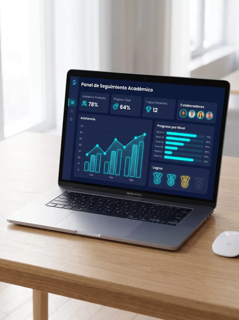 dashboard seguimiento ingles corporativo